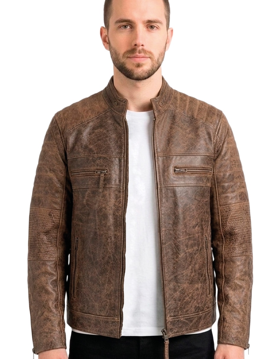 Chamarra casual impermeable para hombre