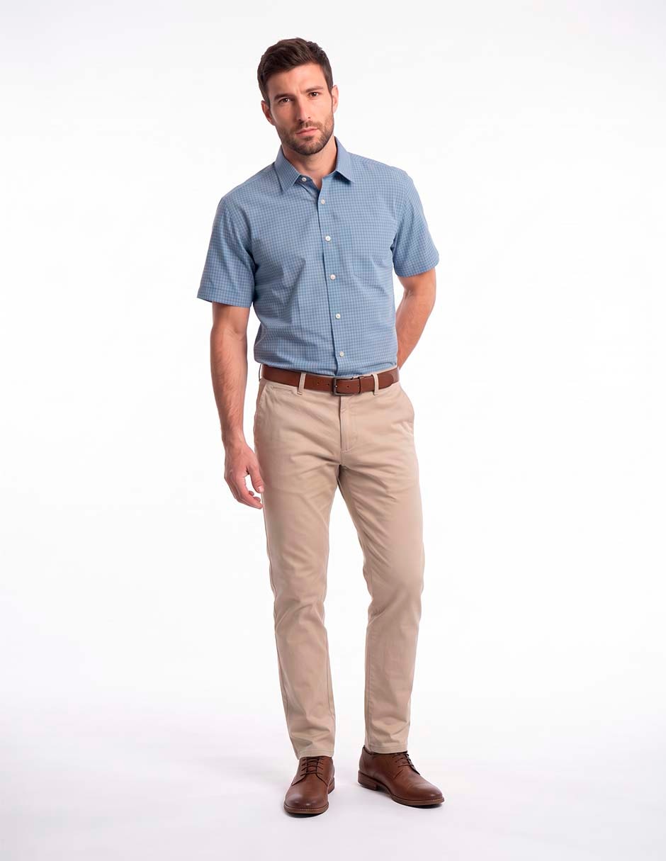 Camisa casual manga corta para hombre 3