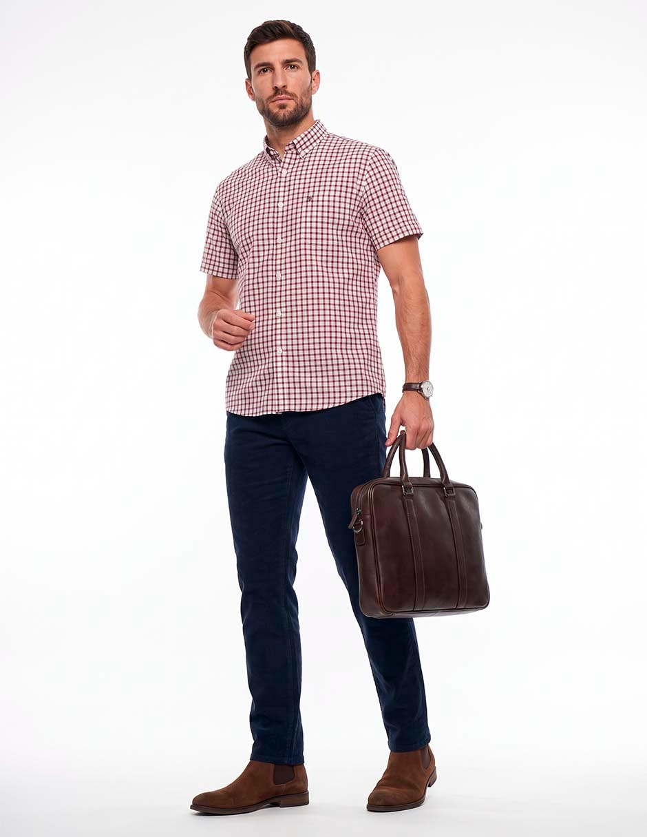 Camisa/Sobrecamisa Casual de (si aplica) Algodón manga Corta para hombre 3