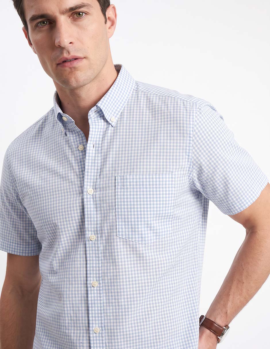 Camisa/Sobrecamisa Casual de (si aplica) Algodón manga Corta para hombre 4