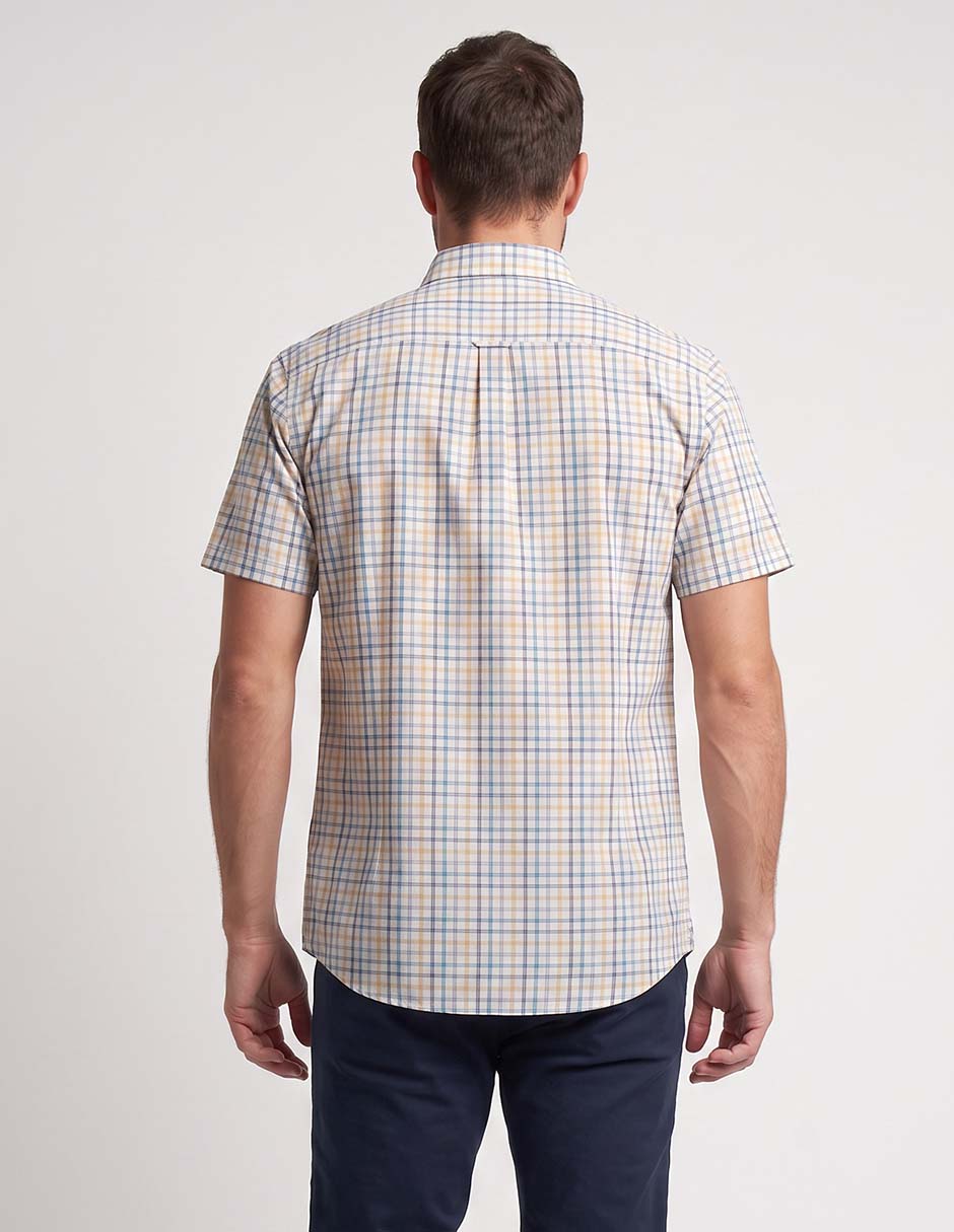 Camisa casual de algodón manga corta para hombre 2