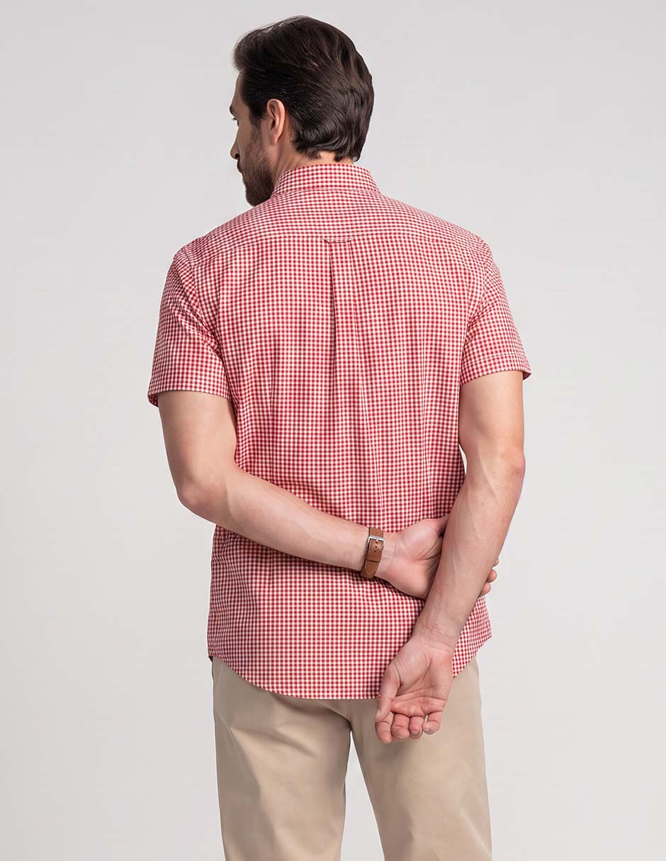 Camisa casual de algodón manga corta para hombre 2