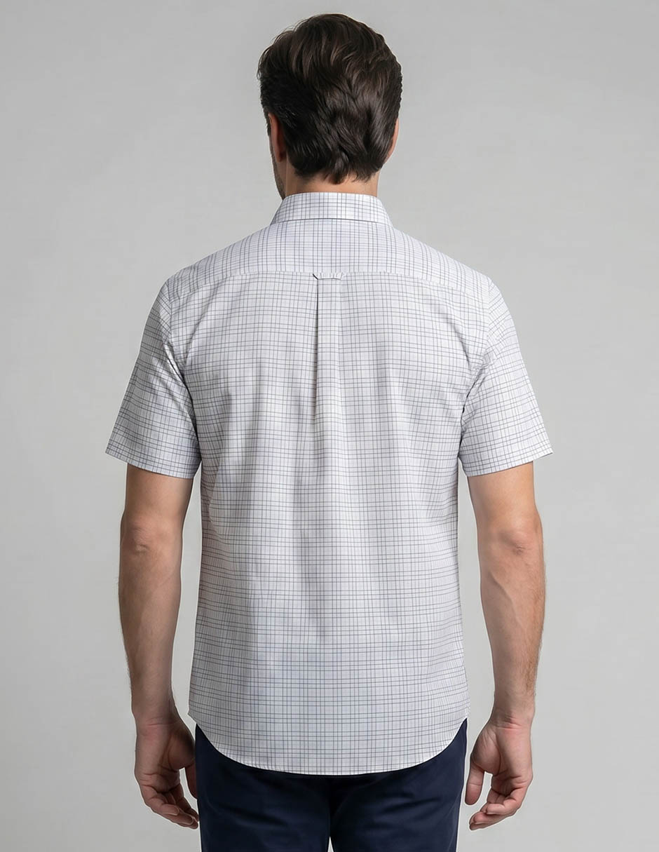 Camisa casual de algodón manga corta para hombre 2