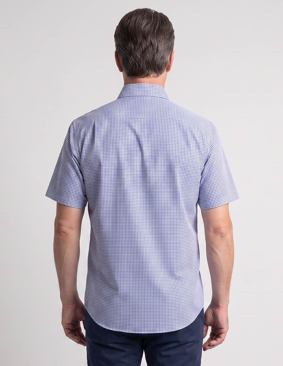 Camisa casual de algodón manga corta para hombre 2