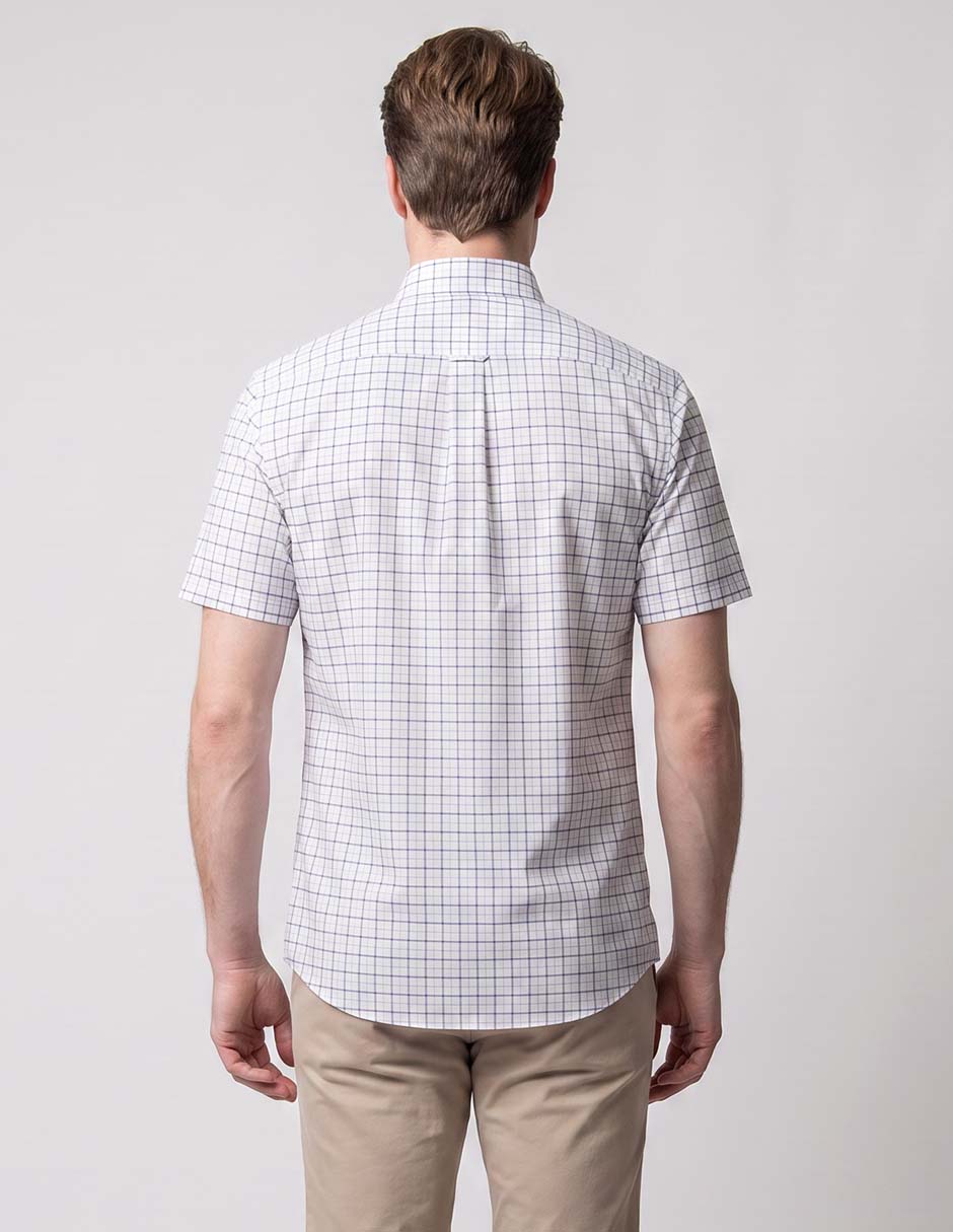Camisa casual de algodón manga corta para hombre 2