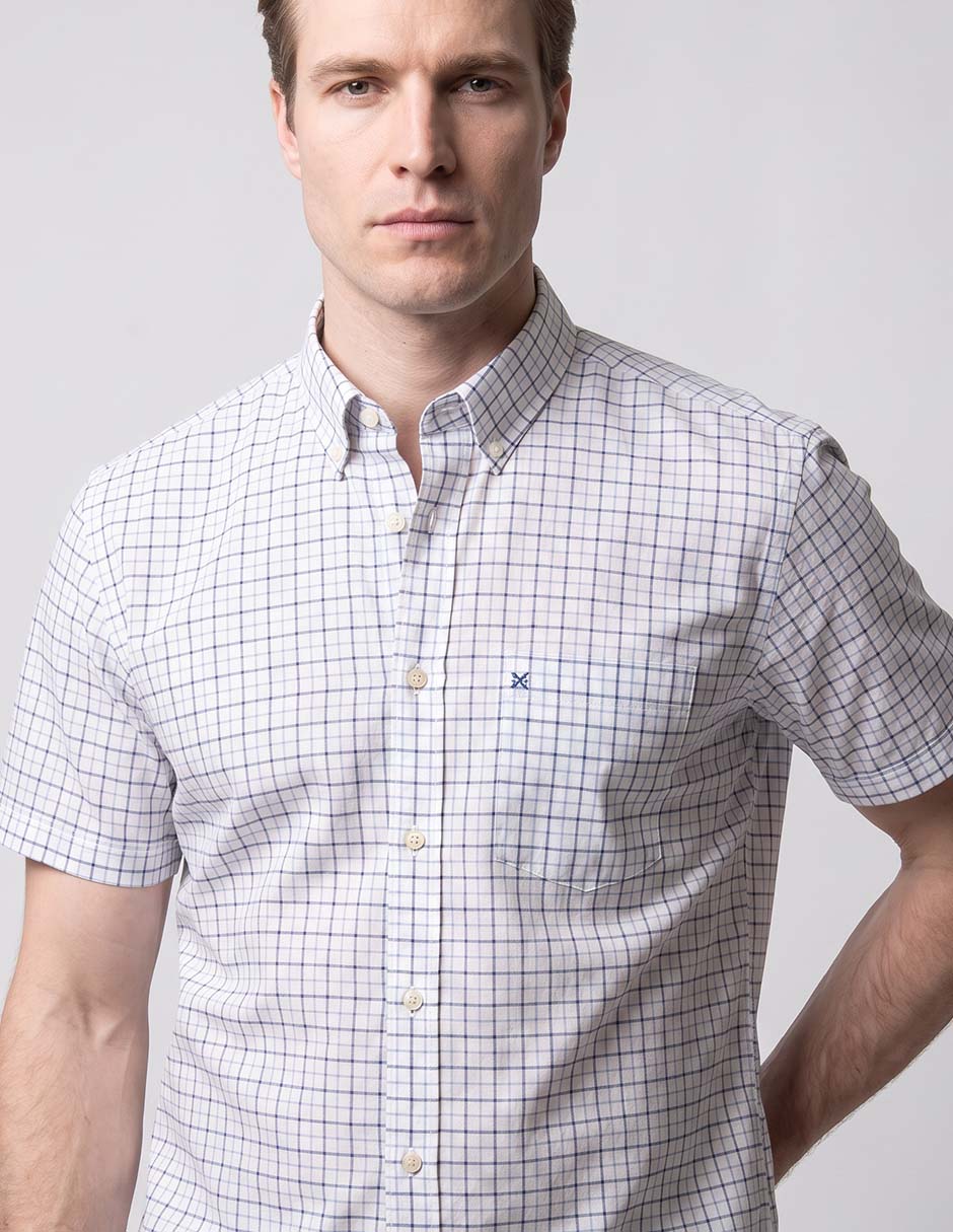 Camisa casual de algodón manga corta para hombre 3
