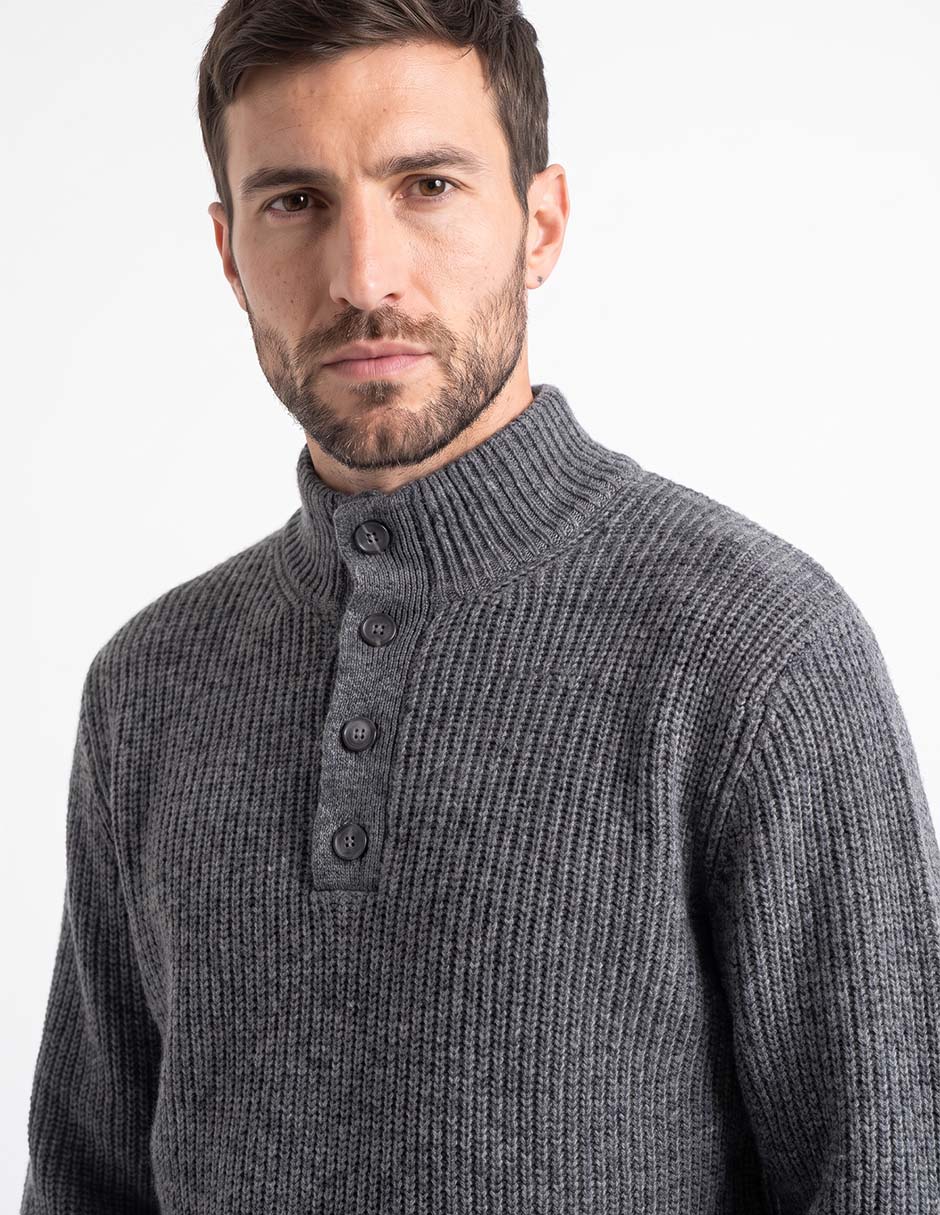 Suéter cuello alto para hombre 2
