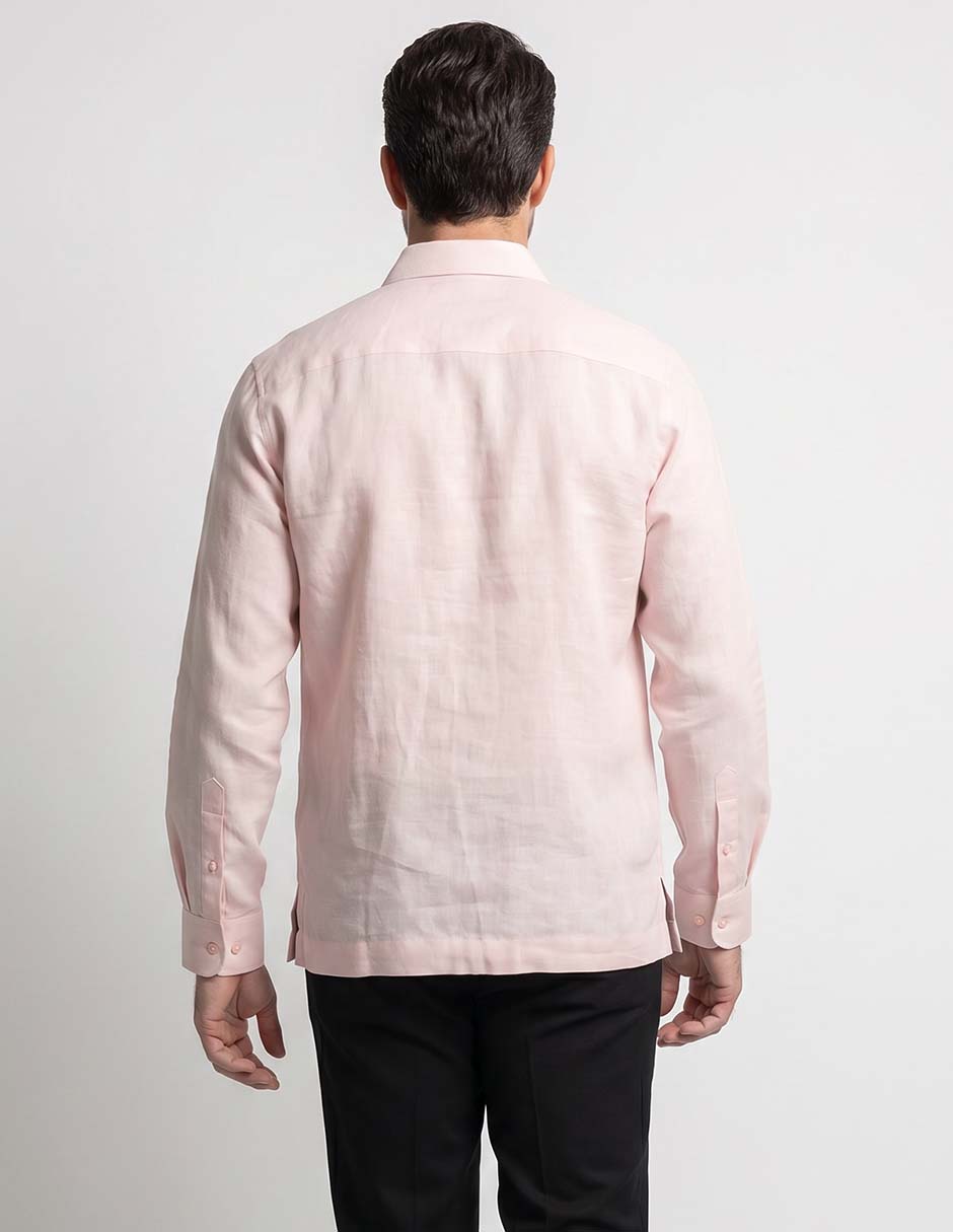 Guayabera manga larga para hombre 2