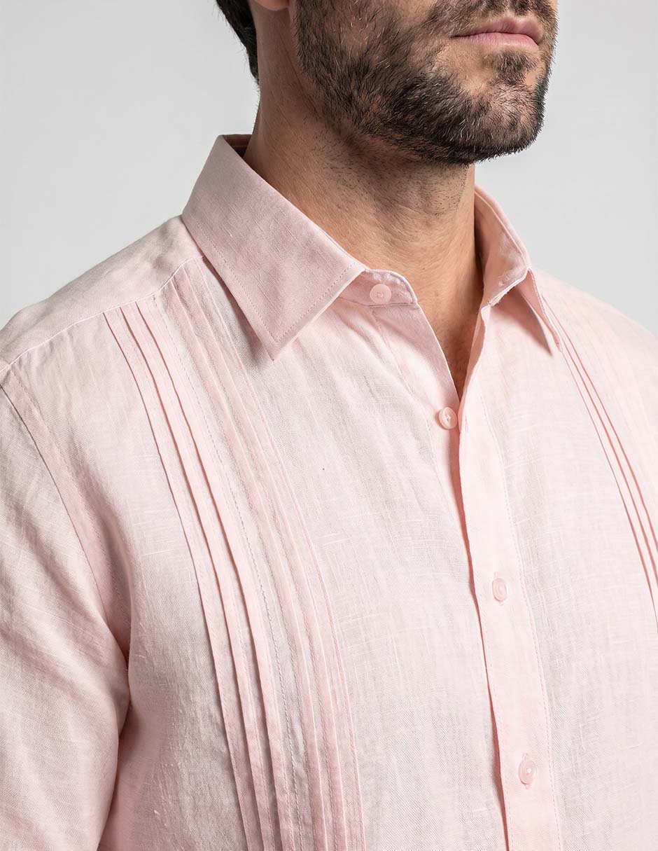 Guayabera manga larga para hombre 3