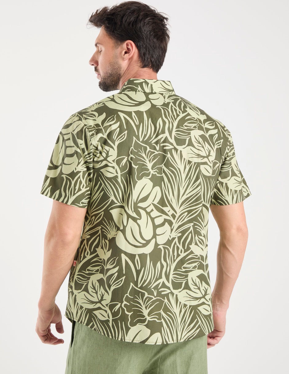 Camisa casual de algodón manga corta para hombre 2
