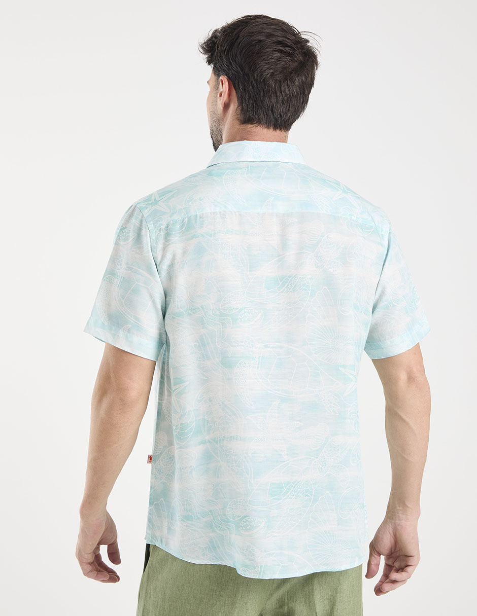 Camisa casual costavana manga corta para hombre