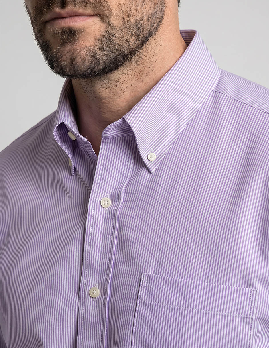 Camisa casual Regent Street manga larga para hombre