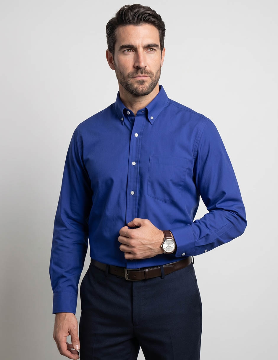 Camisa casual Regent Street manga larga para hombre