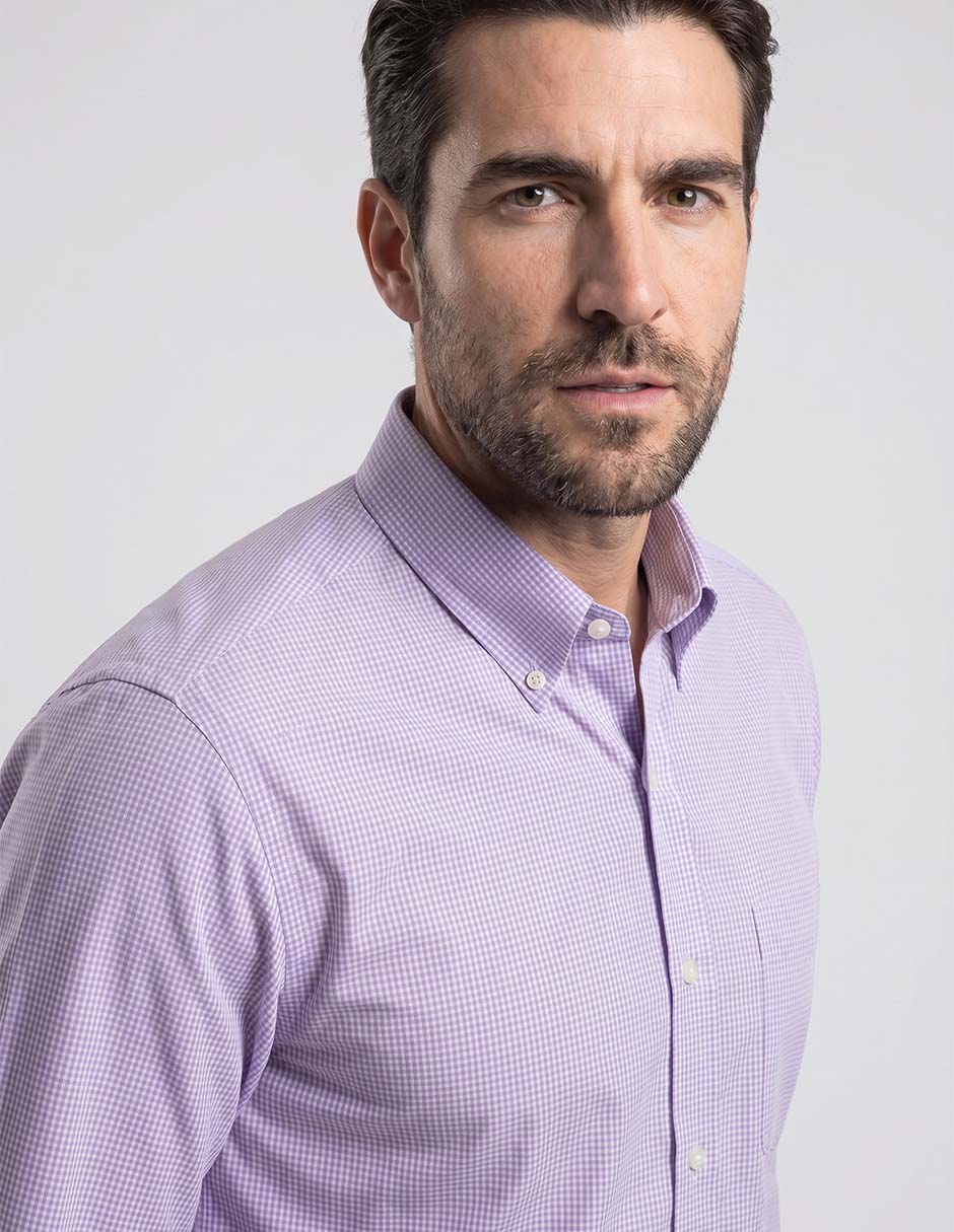 Camisa casual regent street manga larga para hombre