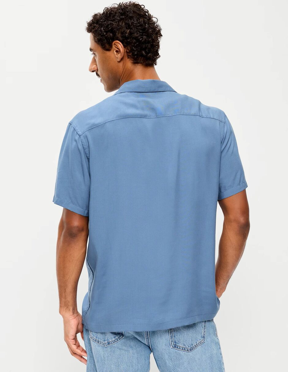 Camisa casual de algodón manga corta para hombre 2