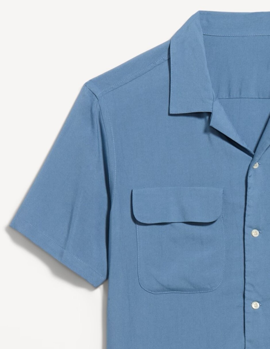 Camisa casual de algodón manga corta para hombre 3