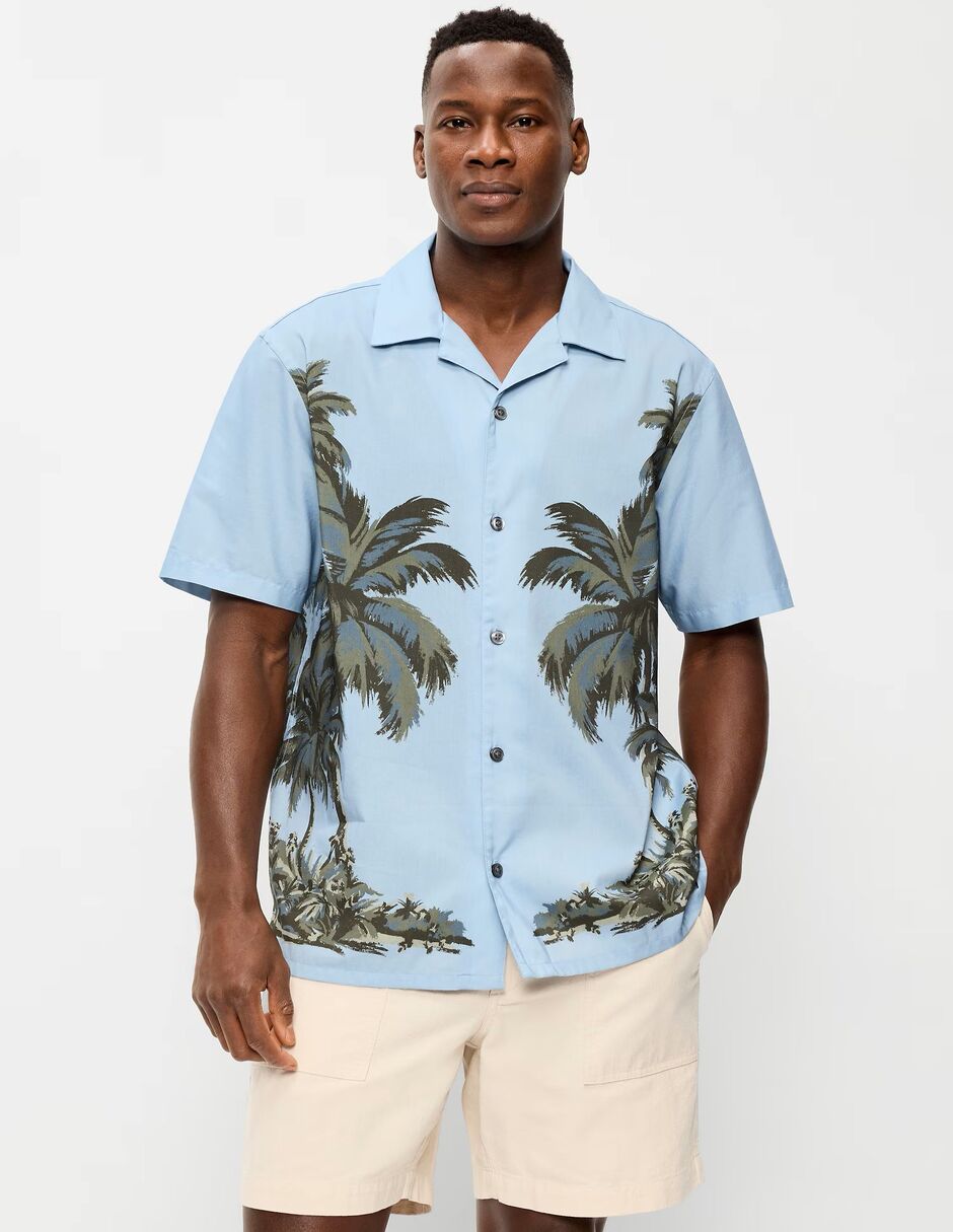 Camisa casual de algodón manga corta para hombre Camisa casual de algodón manga corta para hombre