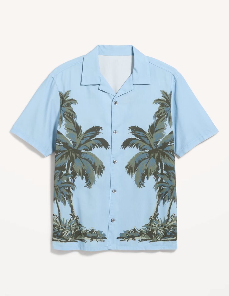 Camisa casual de algodón manga corta para hombre 2