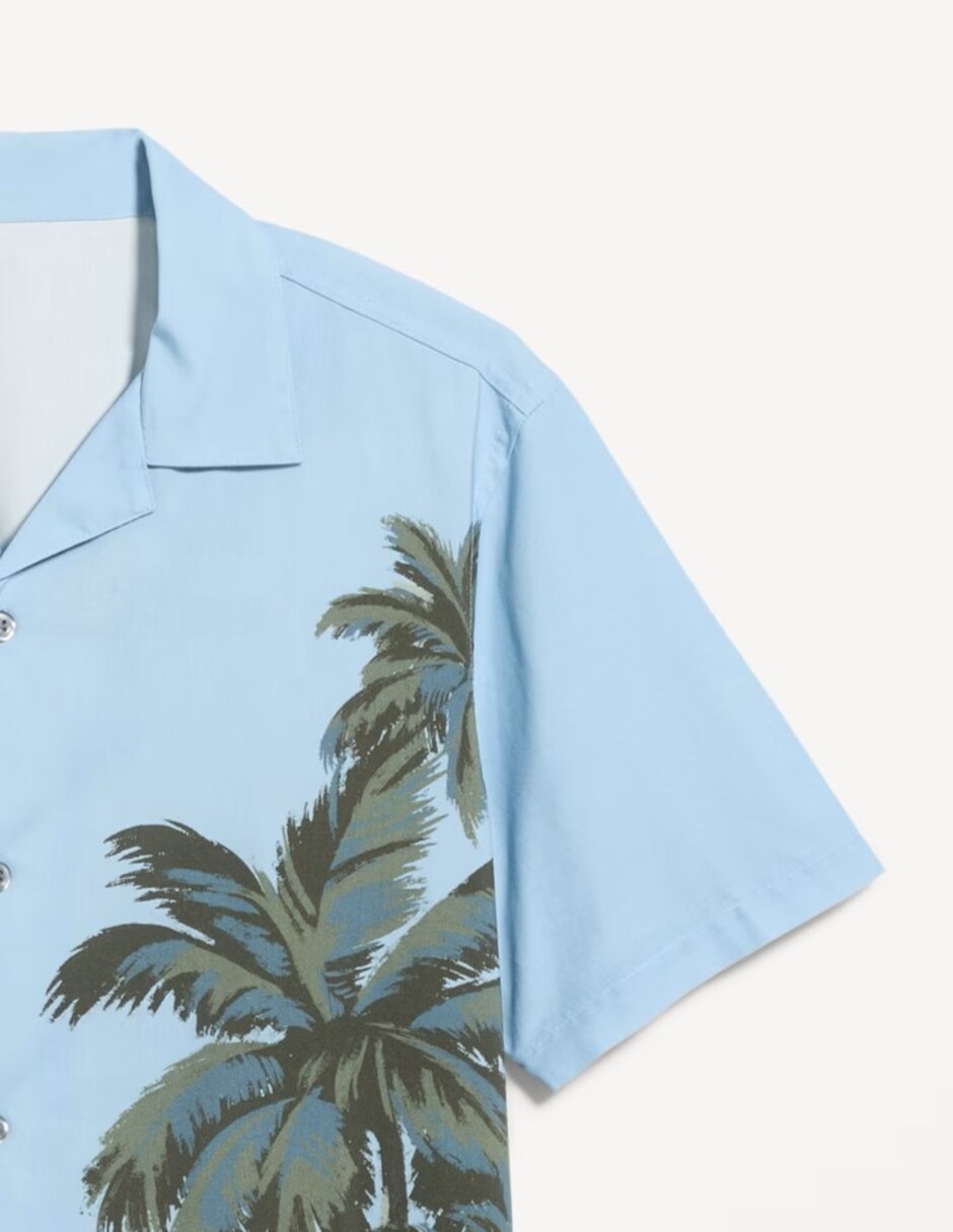 Camisa casual de algodón manga corta para hombre 3