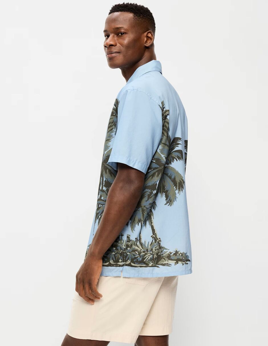 Camisa casual de algodón manga corta para hombre 4