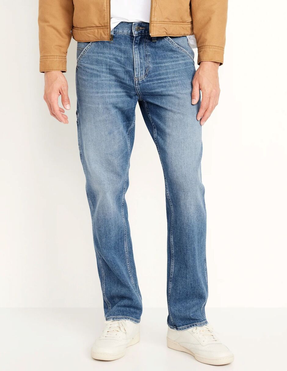 Jeans regular lavado medio para hombre Jeans regular lavado medio para hombre