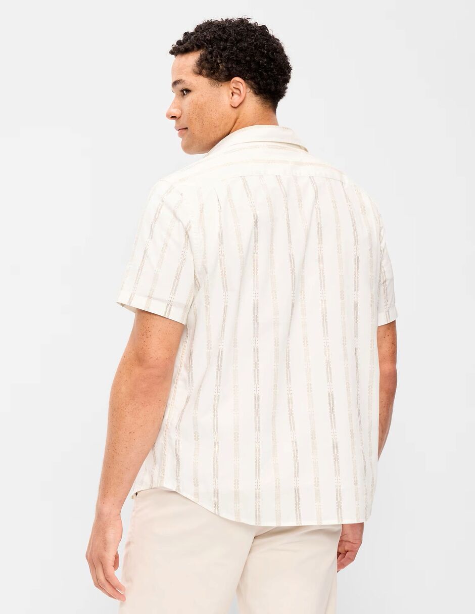 Camisa casual de algodón manga corta para hombre 2