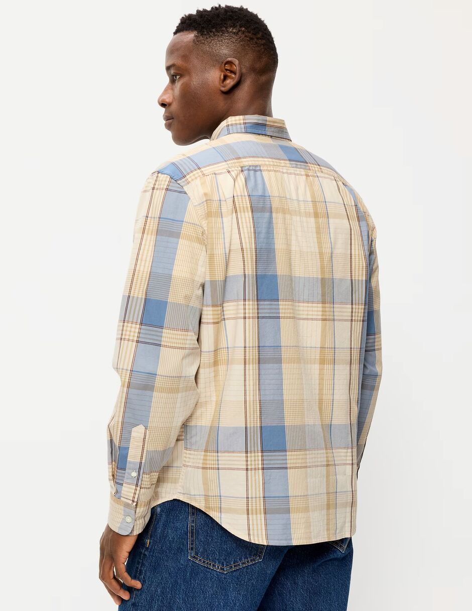 Camisa casual OLD NAVY de algodón manga larga para hombre