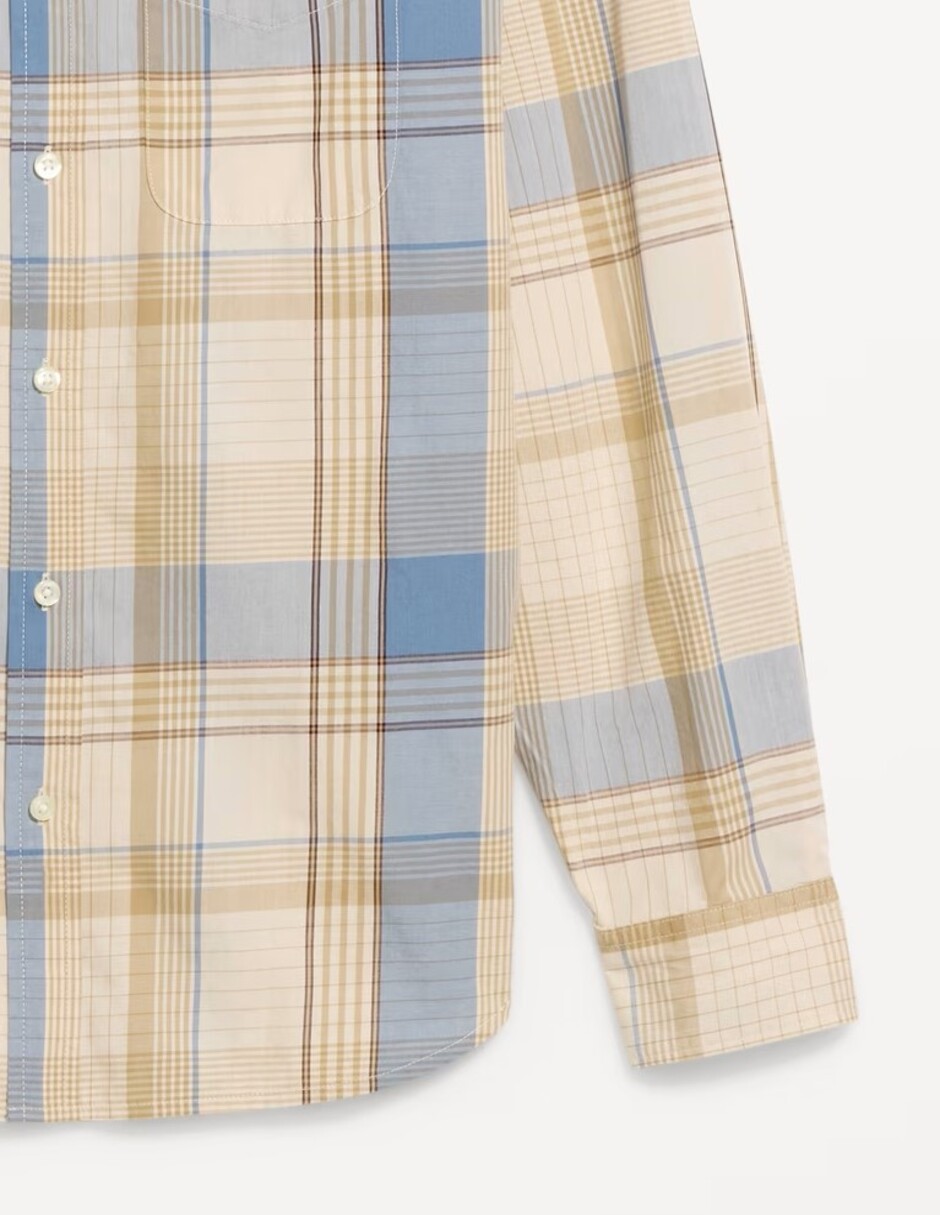 Camisa casual OLD NAVY de algodón manga larga para hombre