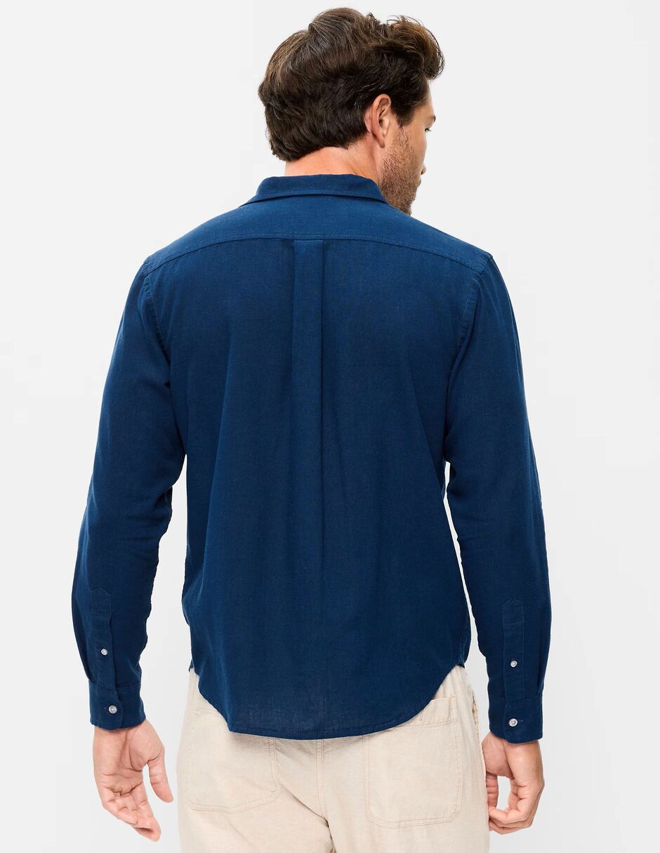 Camisa casual OLD NAVY de algodón manga larga para hombre
