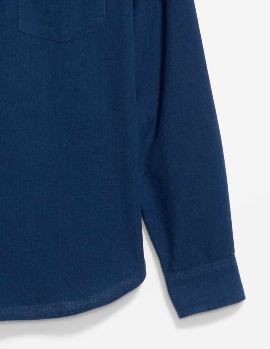 Camisa casual OLD NAVY de algodón manga larga para hombre