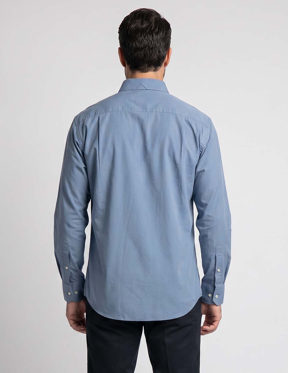 Camisa casual de algodón manga larga para hombre 3