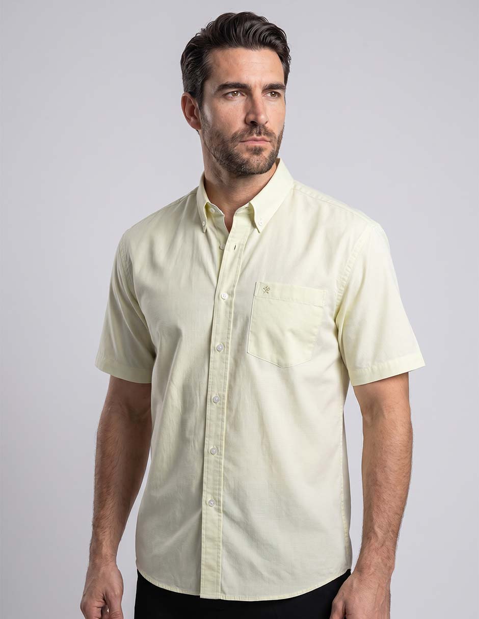 Camisa casual Cavalatti manga corta para hombre