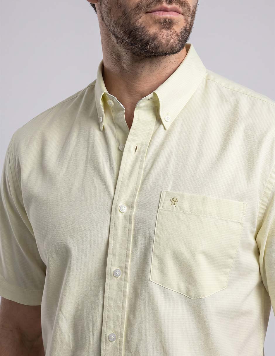 Camisa casual Cavalatti manga corta para hombre
