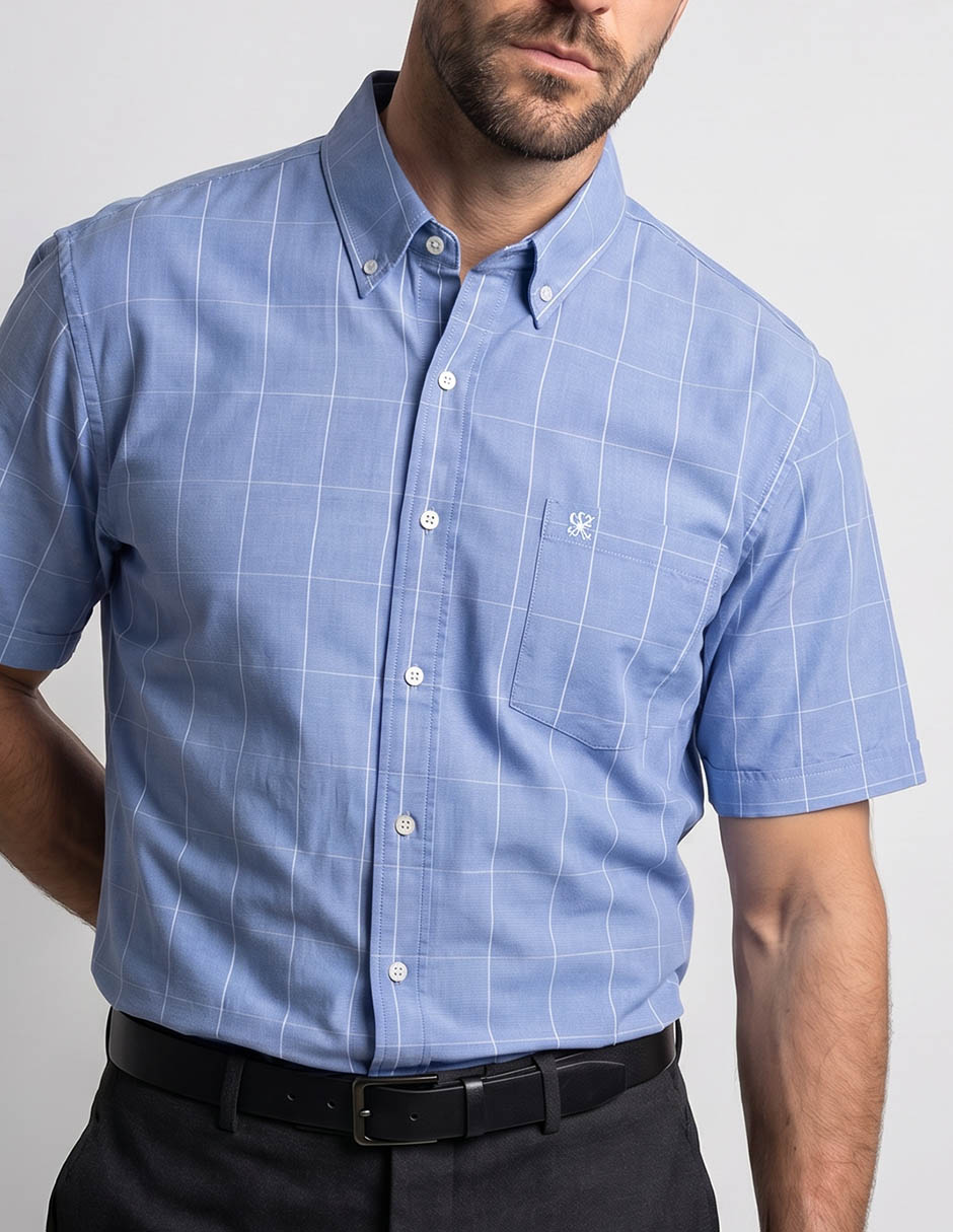 Camisa casual manga corta para hombre 3