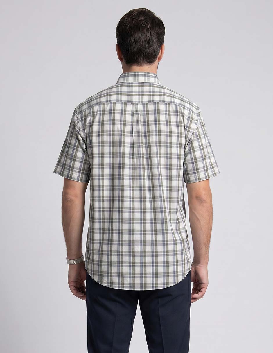 Camisa casual Cavalatti manga corta para hombre