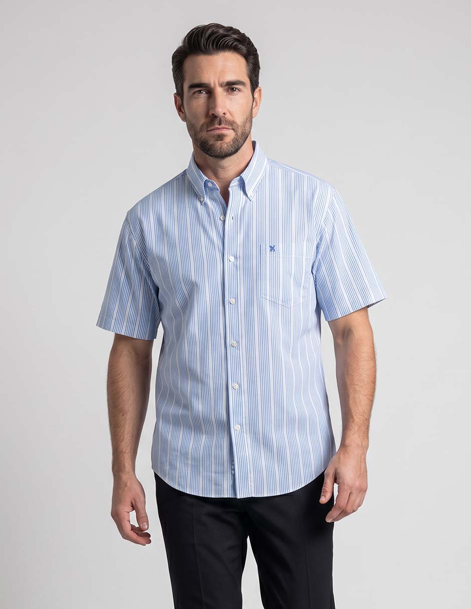 Camisa casual de algodón manga corta para hombre Camisa casual de algodón manga corta para hombre