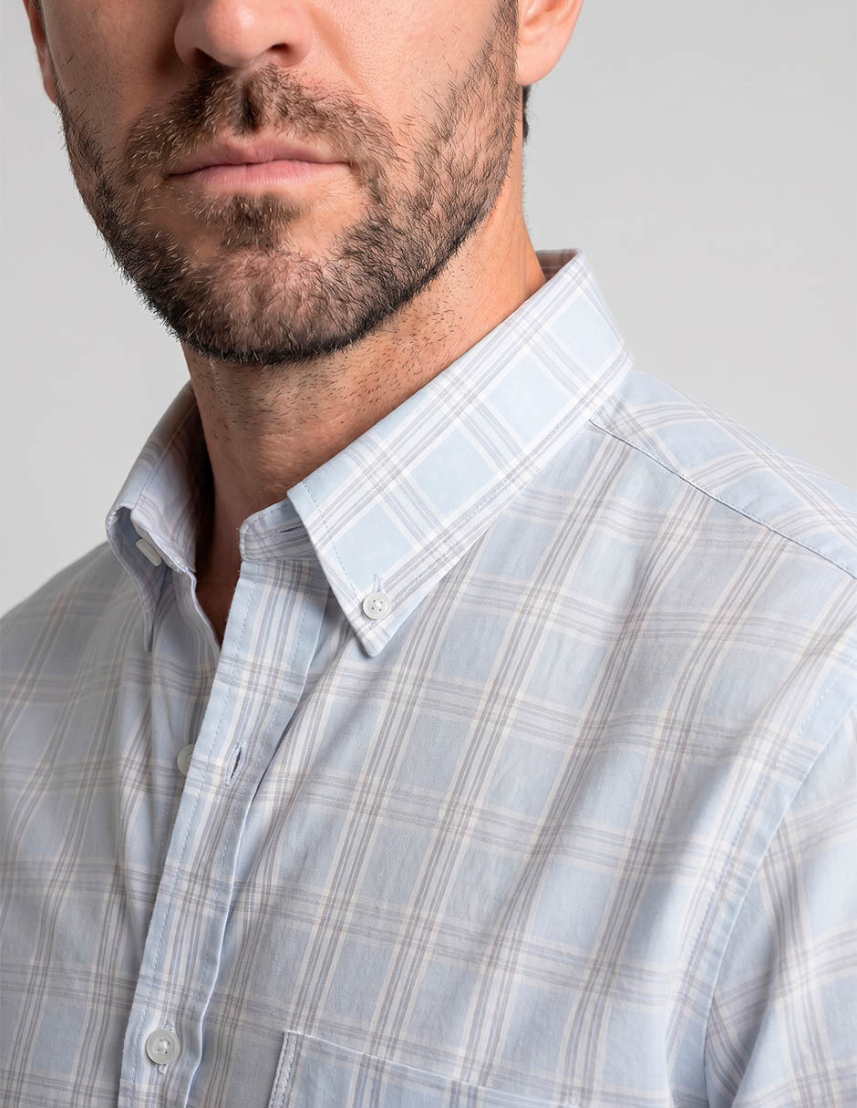 Camisa casual manga larga para hombre 3