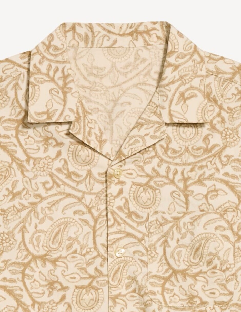 Camisa casual OLD NAVY de algodón manga corta para hombre
