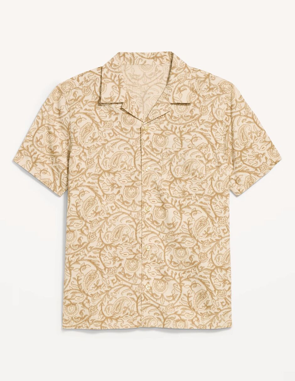 Camisa casual OLD NAVY de algodón manga corta para hombre