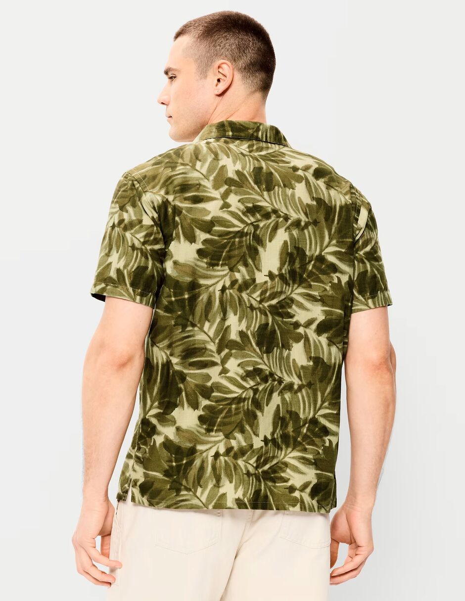 Camisa casual OLD NAVY de algodón manga corta para hombre
