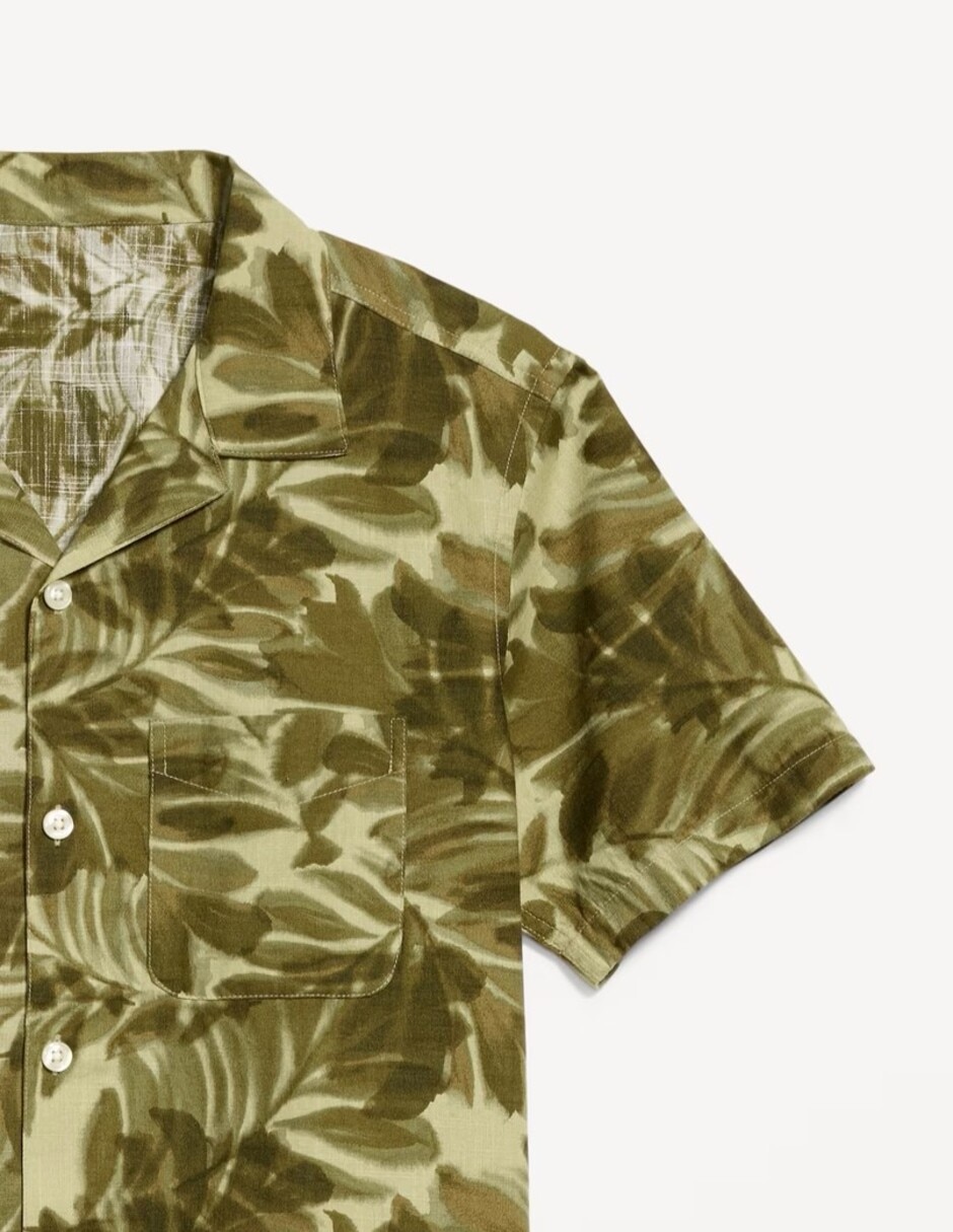 Camisa casual OLD NAVY de algodón manga corta para hombre