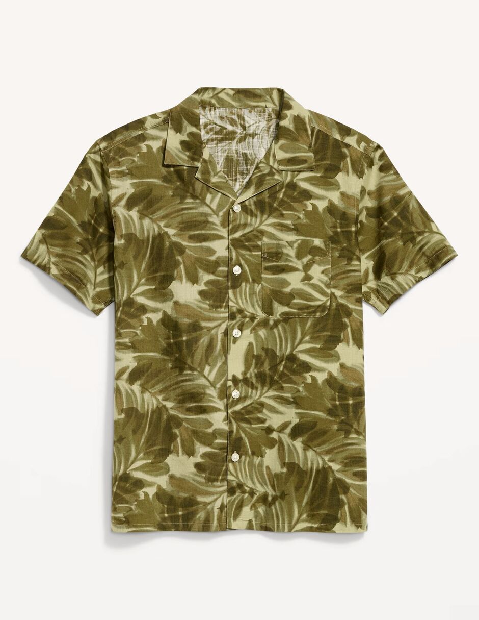 Camisa casual OLD NAVY de algodón manga corta para hombre