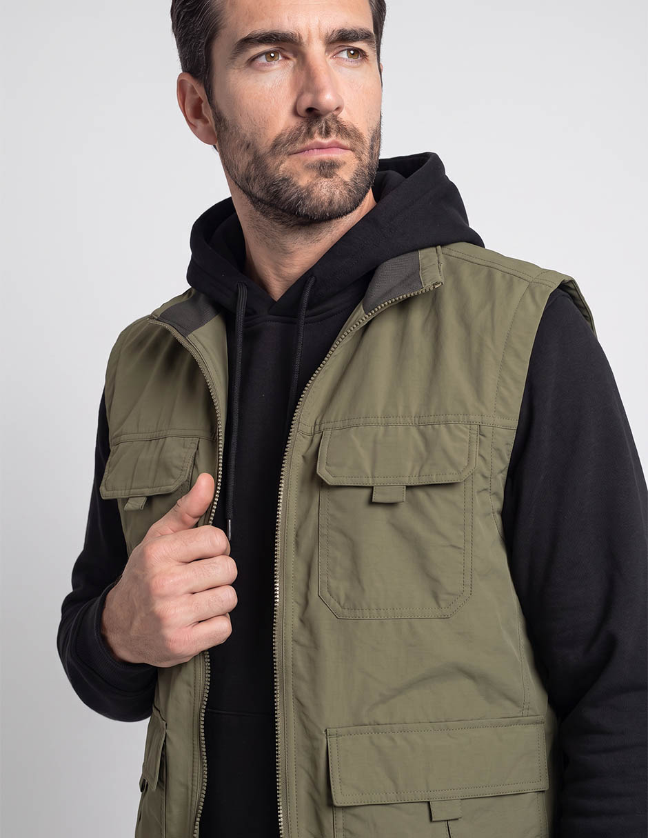 Chaleco con bolsillos para hombre 4