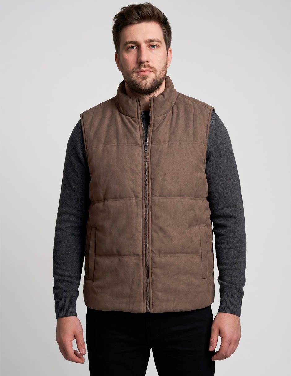 Chaleco gamuza capitonado para hombre Chaleco gamuza capitonado para hombre