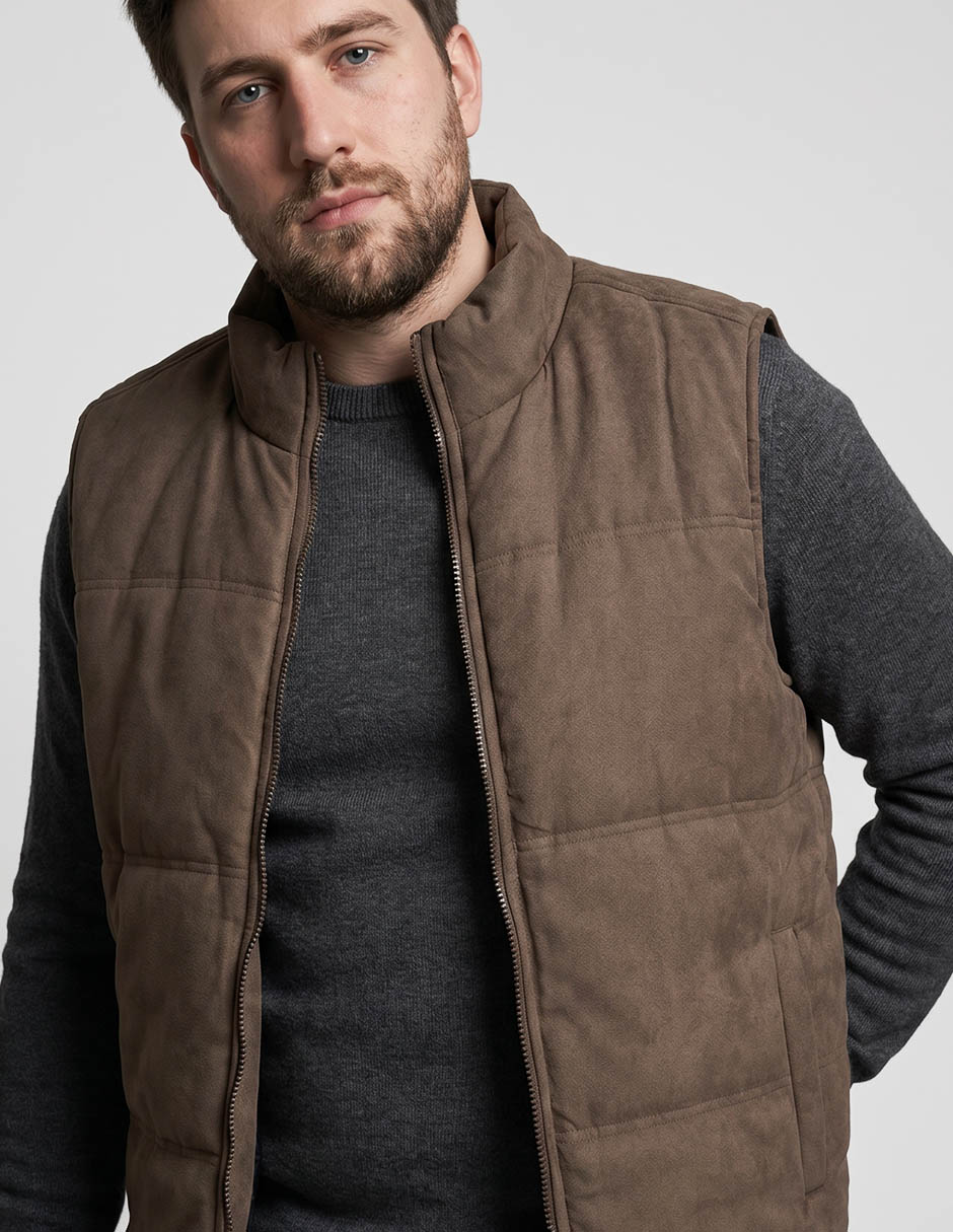 Chaleco gamuza capitonado para hombre 3