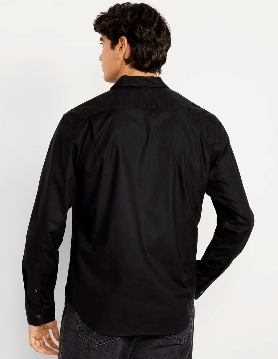 Camisa casual OLD NAVY de algodón manga larga para hombre