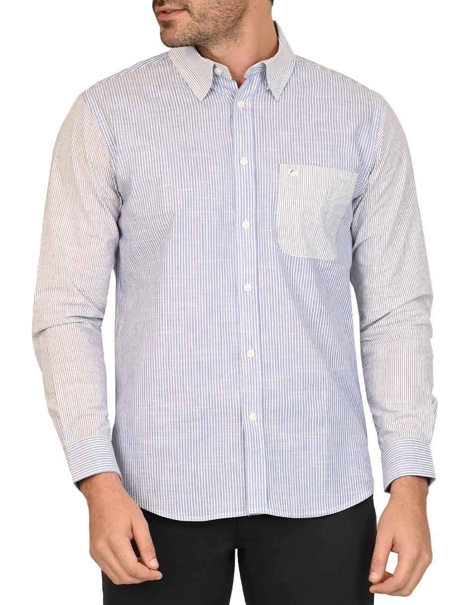 Camisa casual de algodón manga larga para hombre 3