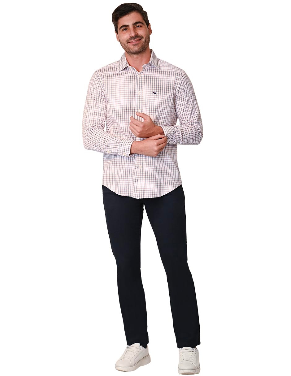 Camisa casual de algodón manga larga para hombre 2