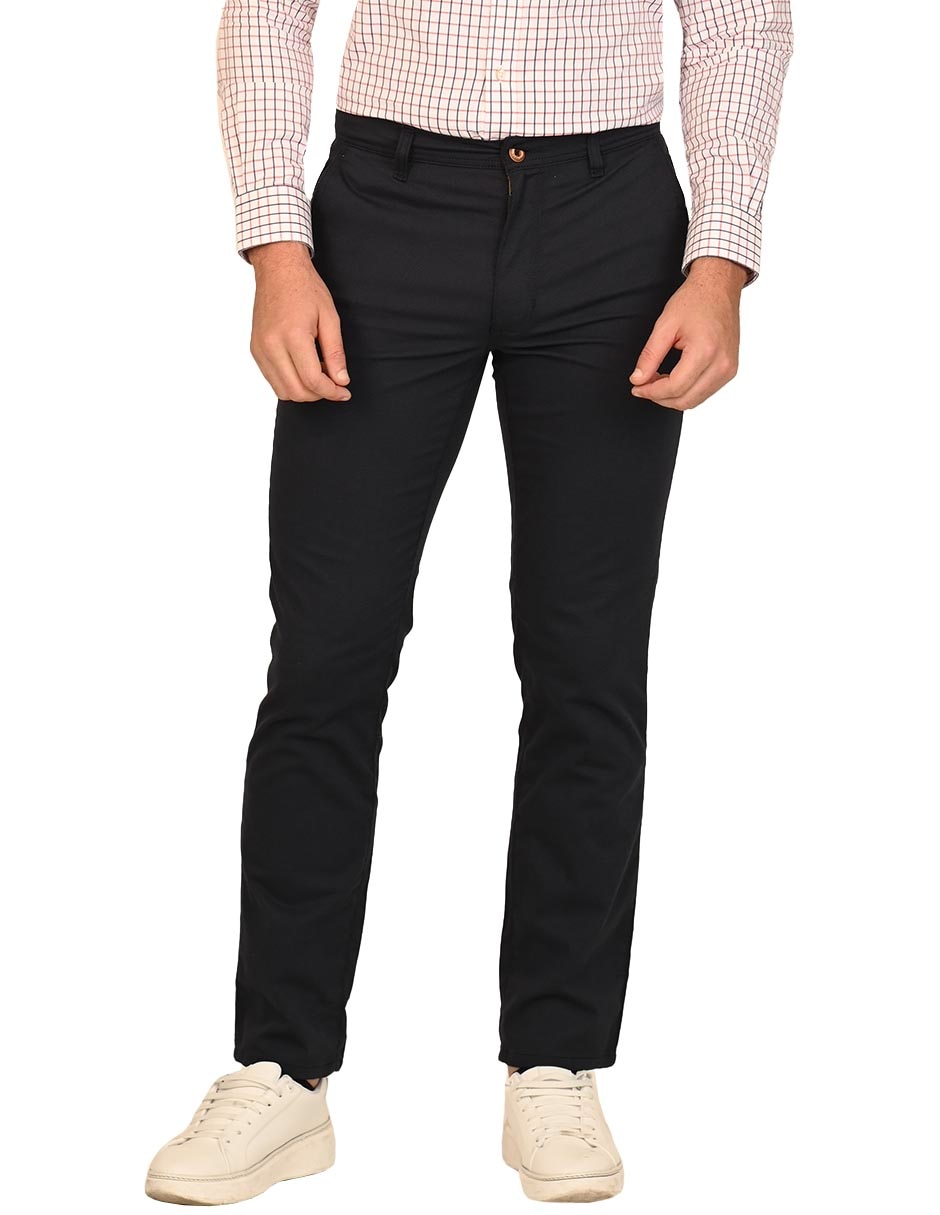 Pantalón casual regular regular de algodón y elastano para hombre Pantalón casual regular regular de algodón y elastano para hombre