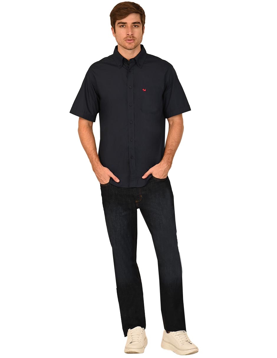 Camisa casual de algodón manga corta para hombre 2